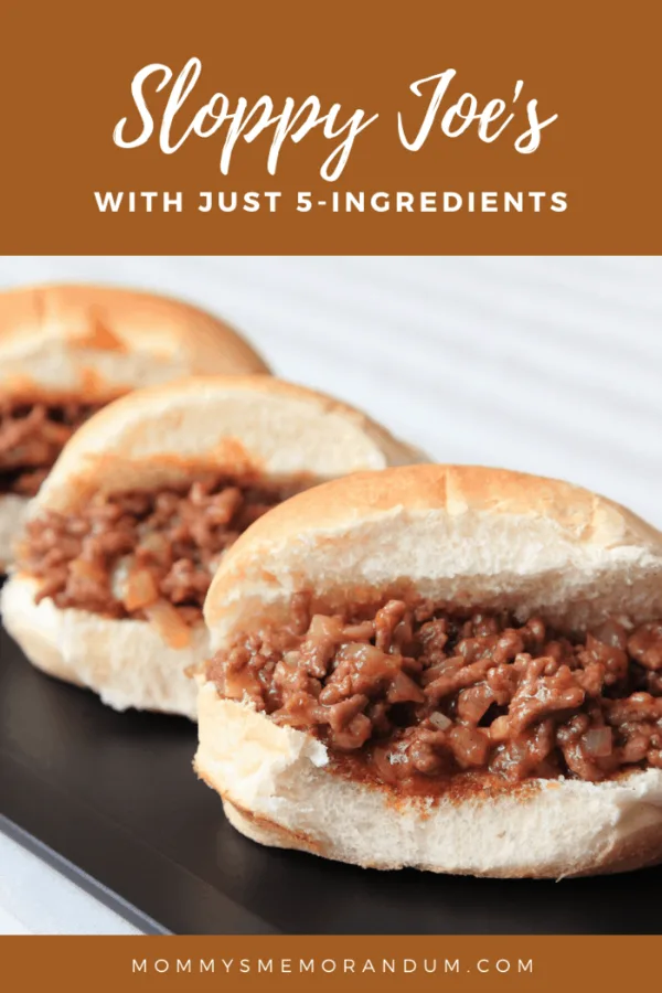 Delicious 5-ingredient Sloppy Joe sliders on a plate, ideal for a quick and easy meal.