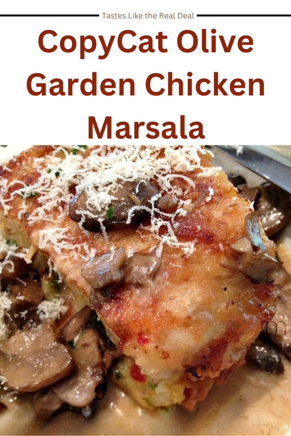 Delicious stuffed chicken marsala topped with a creamy mushroom Marsala sauce, perfect for an Olive Garden copycat recipe.