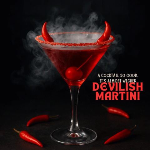 Devilish Martini: A Sinfully Smooth Halloween Cocktail That&rsquo;s Wickedly Good