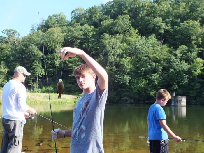 4:11pm...yup. That's Cooper (again) with his 12TH fish of the day!