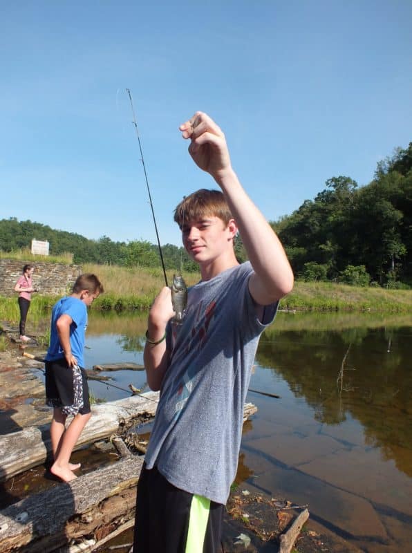 3:37pm and I have officially become Cooper's photographer with his EIGHTH fish of the day! (We haven't even been fishing for ONE HOUR!)