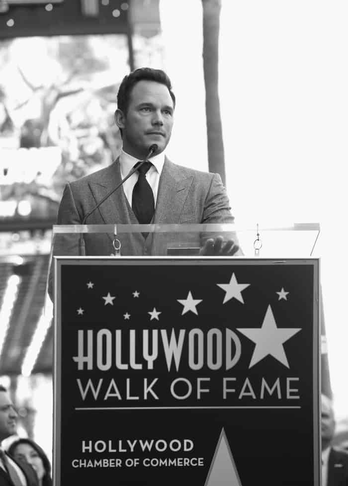 Chris Pratt Walk Of Fame Star Ceremony