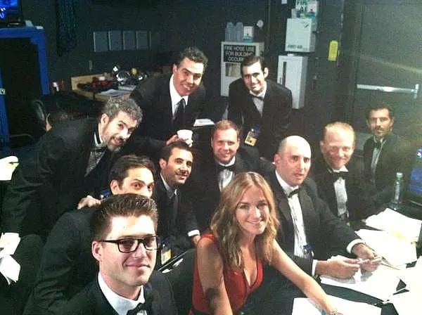 #ABCTVEvent #Kimmel Molly & her fellow writers