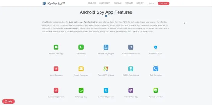 Android spy app features overview