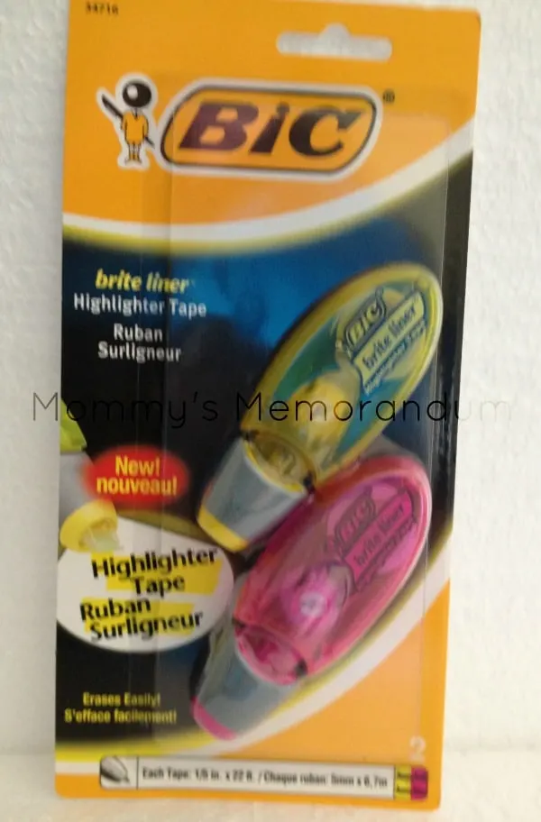 BIC Brite Liner Highlighter Tape