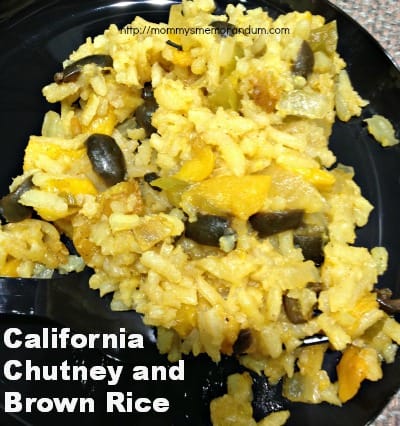 California Chutney and Brown Rice #Recipe