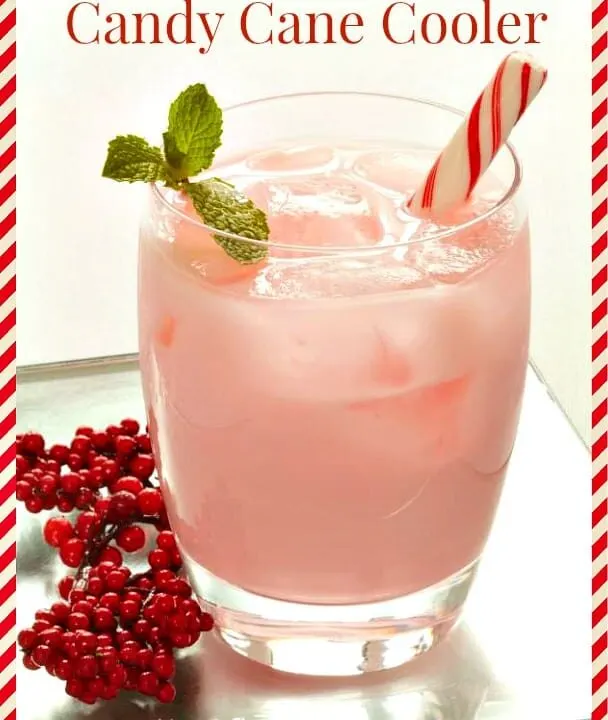 Candy Cane Cooler #Cocktail #Recipe