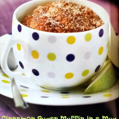 Cinnamon Sugar Muffin in a Mug #recipe