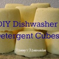 How to Make Your Own Dishwasher Detergent Cubes