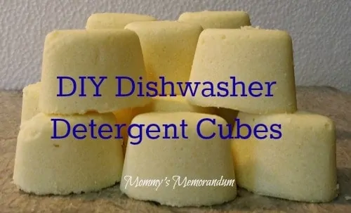 #DIY Dishwasher Detergent Cubes #green #Clean #cleaners #MakeYourOwn
