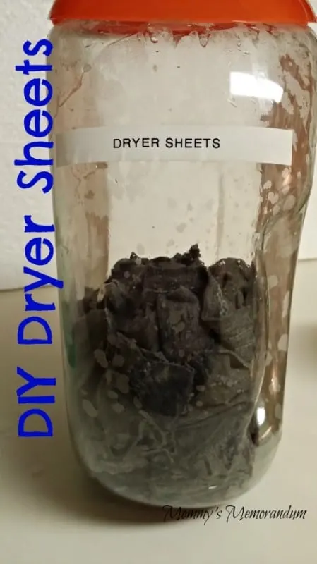 #DIY Dryer Sheets #laundry #homemade