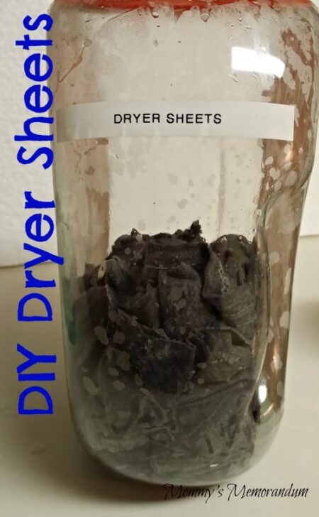 #DIY Dryer Sheets #laundry #homemade