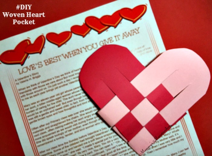 #DIY Woven Heart Pocket tutorial. Create your own woven heart that opens! Fill with sweet suriprises.