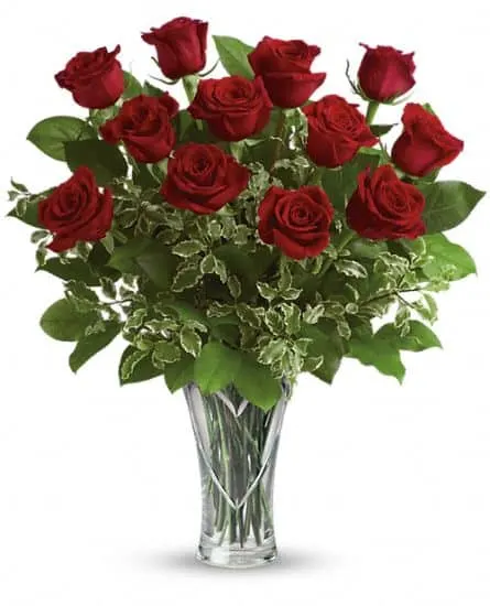 red roses from teleflora