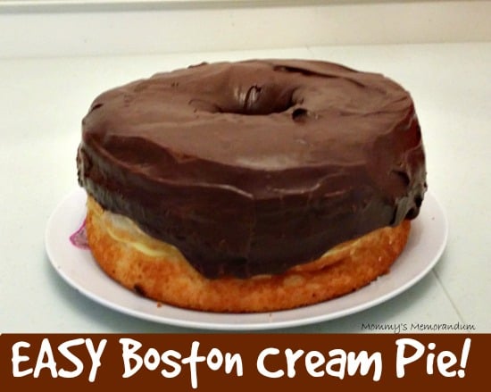 Easy Boston Cream Pie #Recipe