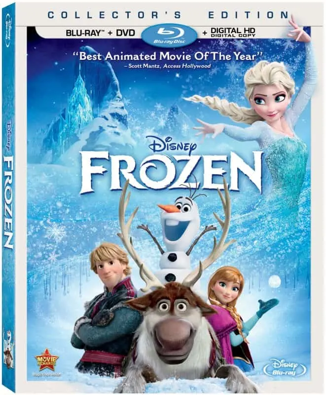 disney's frozen on blu ray