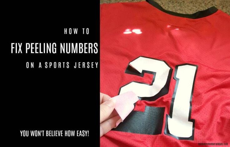 Fix Peeling Numbers On A Sports Jersey 