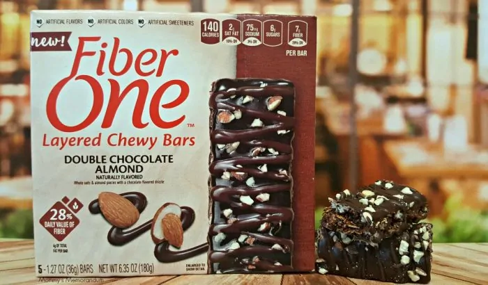 Fiber One Layered Chewy Bars double chocolate almond