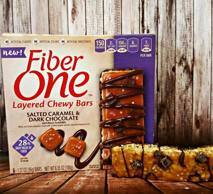 Fiber One Layered Chewy Bars salted caramel