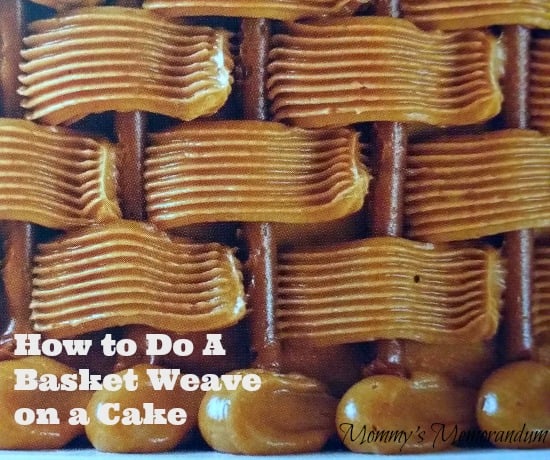How to do a basket weave on a cake
