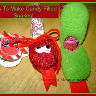 Candy Filled Snakes Party Favors Tutorial