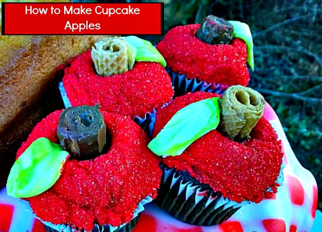 How to make cupcake apples tutorial #DIY #CakeDecorating