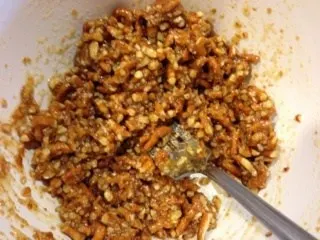 COMBINE pretzel crumbs, sugar and butter; press onto bottom and up side of 9-inch pie plate. Refrigerate until ready to fill.