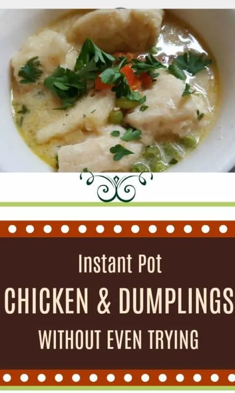 Instant Pot Chicken and Dumplings Recipe without even trying