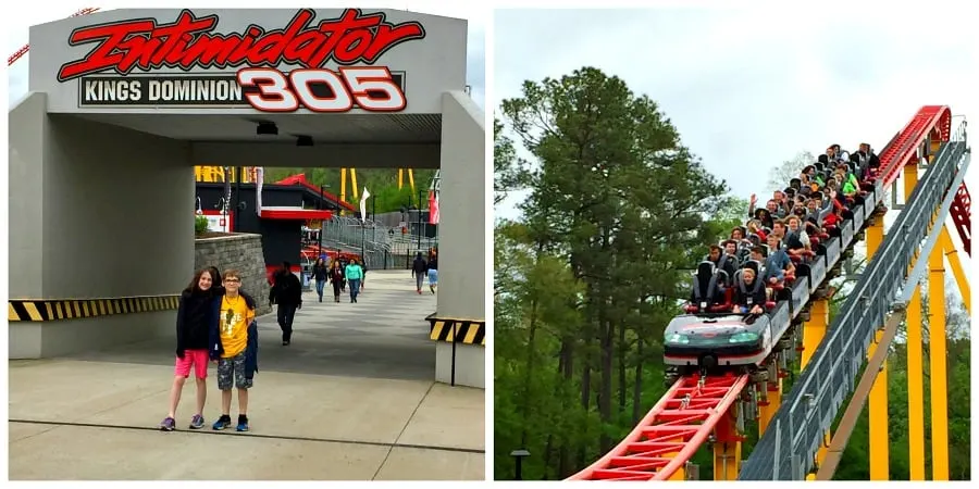 Kings Dominion Intimidator 305 Collage