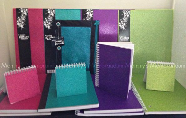 Office Depot Glitter Notebooks