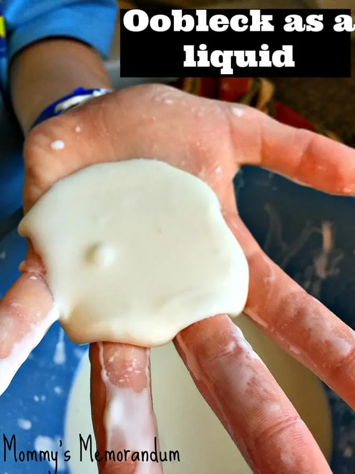 image Oobleck as a liquid