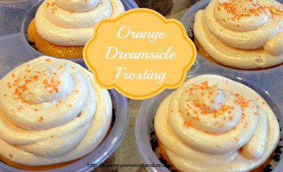 Orange dreamsicle frosting recipe