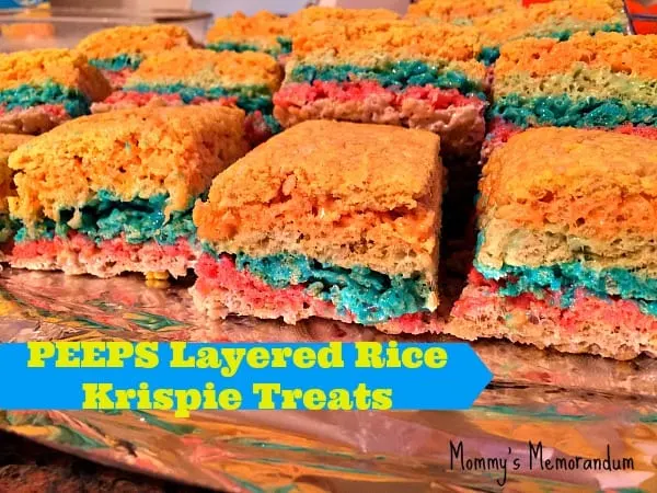 PEEPS Layered Rice Krispie Treats