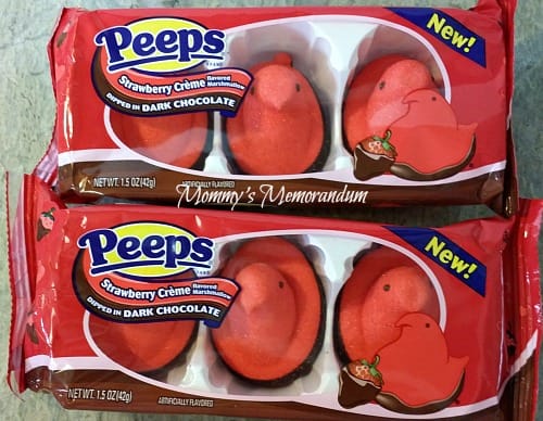 PEEPS Chocolate Dipped Strawbery Creme Flavored Chicks