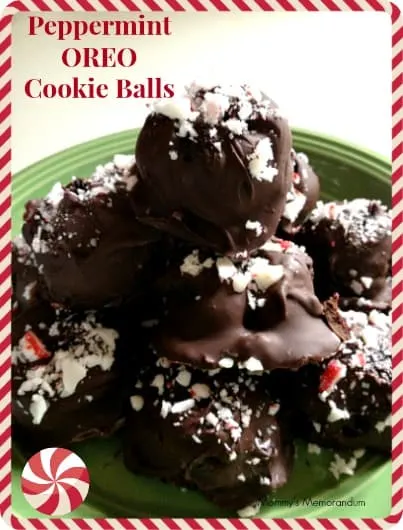 Peppermint OREO Cookie Balls #Recipe #HolidayBaking #DIY