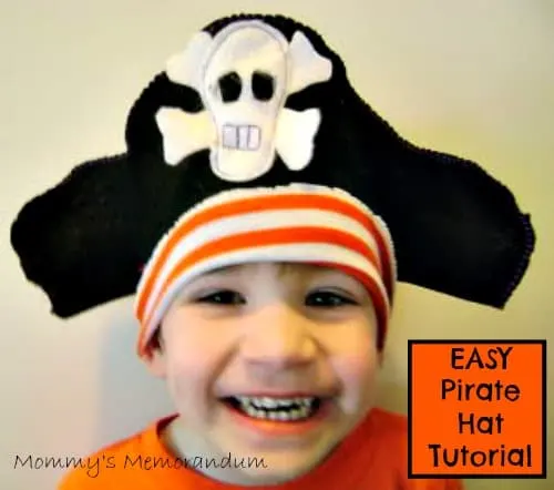 Easy Pirate Hat Tutorial #DIY