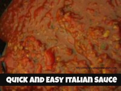 Quick and Easy Italian Sauce Recipe