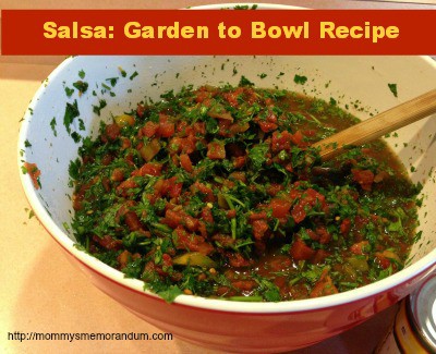 Salsa Garden to Bowl #Recipe
