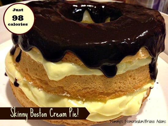 Skinny Boston Cream Pie