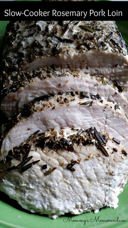 Slow-Cooker Rosemary Pork Loin #Recipe