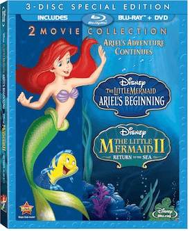Disney's The Little Mermaid BluRay cover.