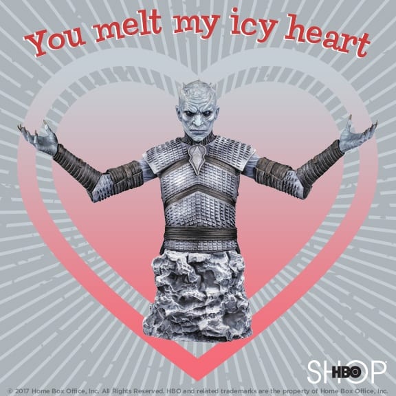 Free Printable Game of Thrones Valentine's Day Cards the Ice King