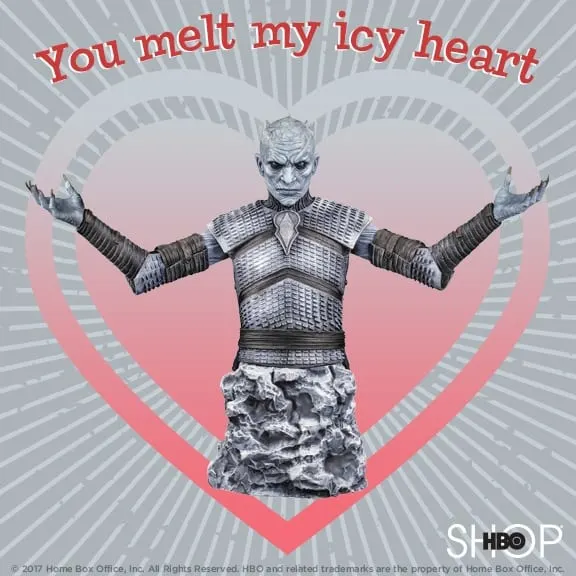 Free Printable Game of Thrones Valentine's Day Cards the Ice King