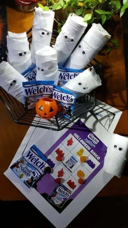 Welch's Fruit Snack Halloween Bingo Free Printable
