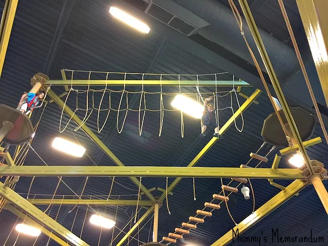 Wilderness at the Smokies Adventureland Rope Course 40' up