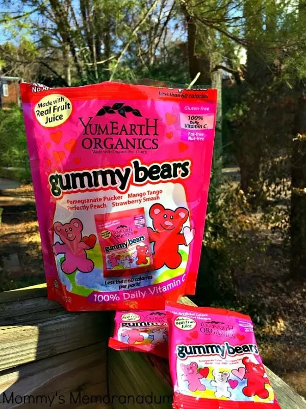 YumEarth Gummy Bears sharable Valentine's