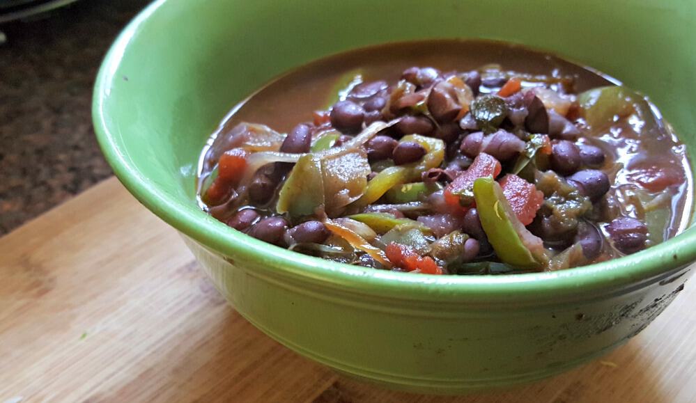 abuela approved black beans recipe in bowl
