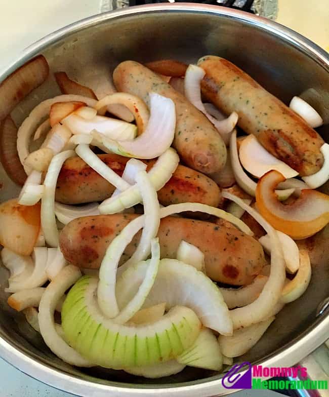al fresca sausages and onions