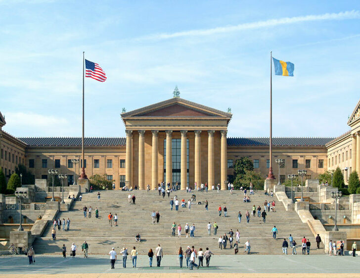 the Art Museum steps