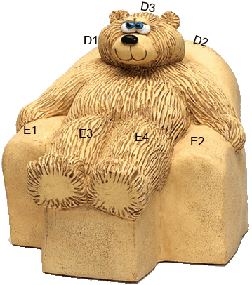 bears in chairs